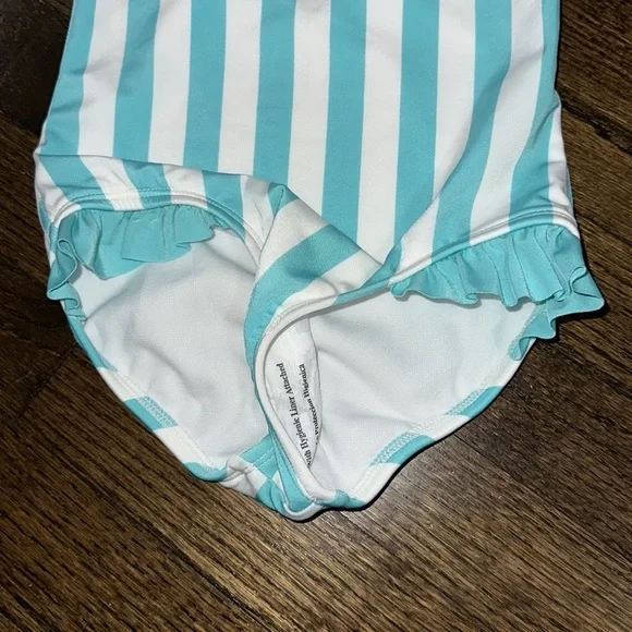 Cat and Jack Girls Stripped One Piece Swimming Suit Size XS 4/5 - Picture 3 of 7